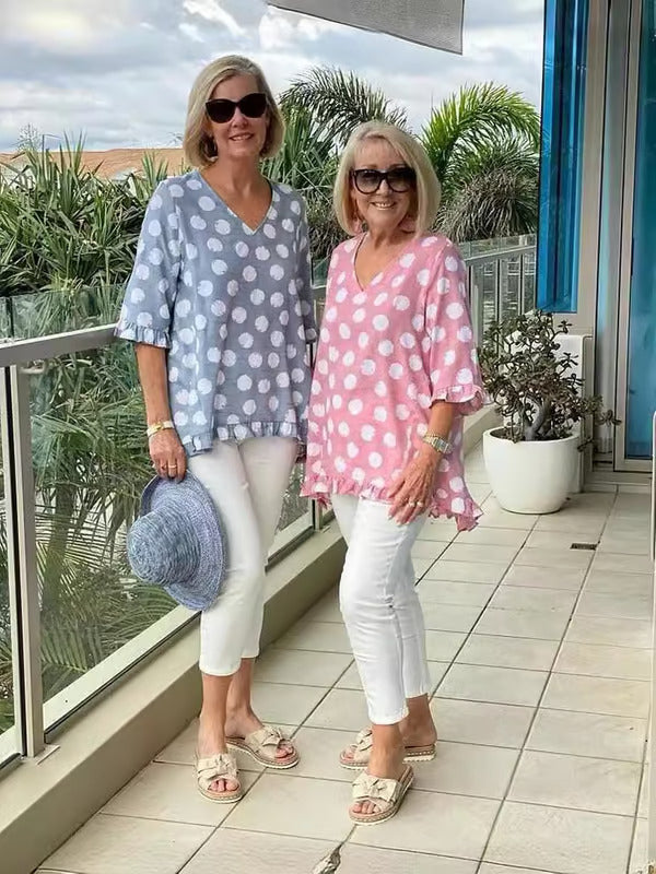 Stylish V-Neck Blouse