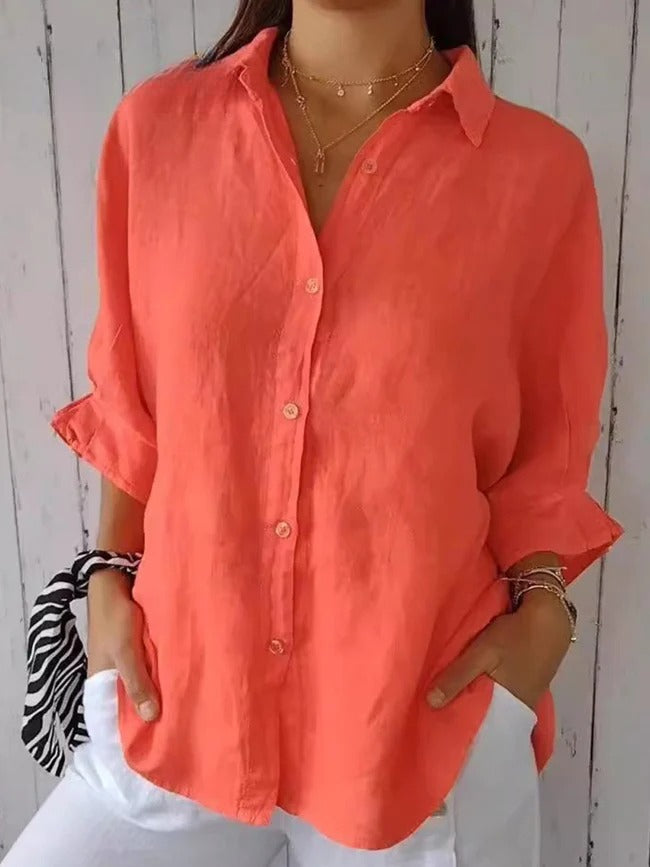 Aeloria - Lace-Up Loose Shirt